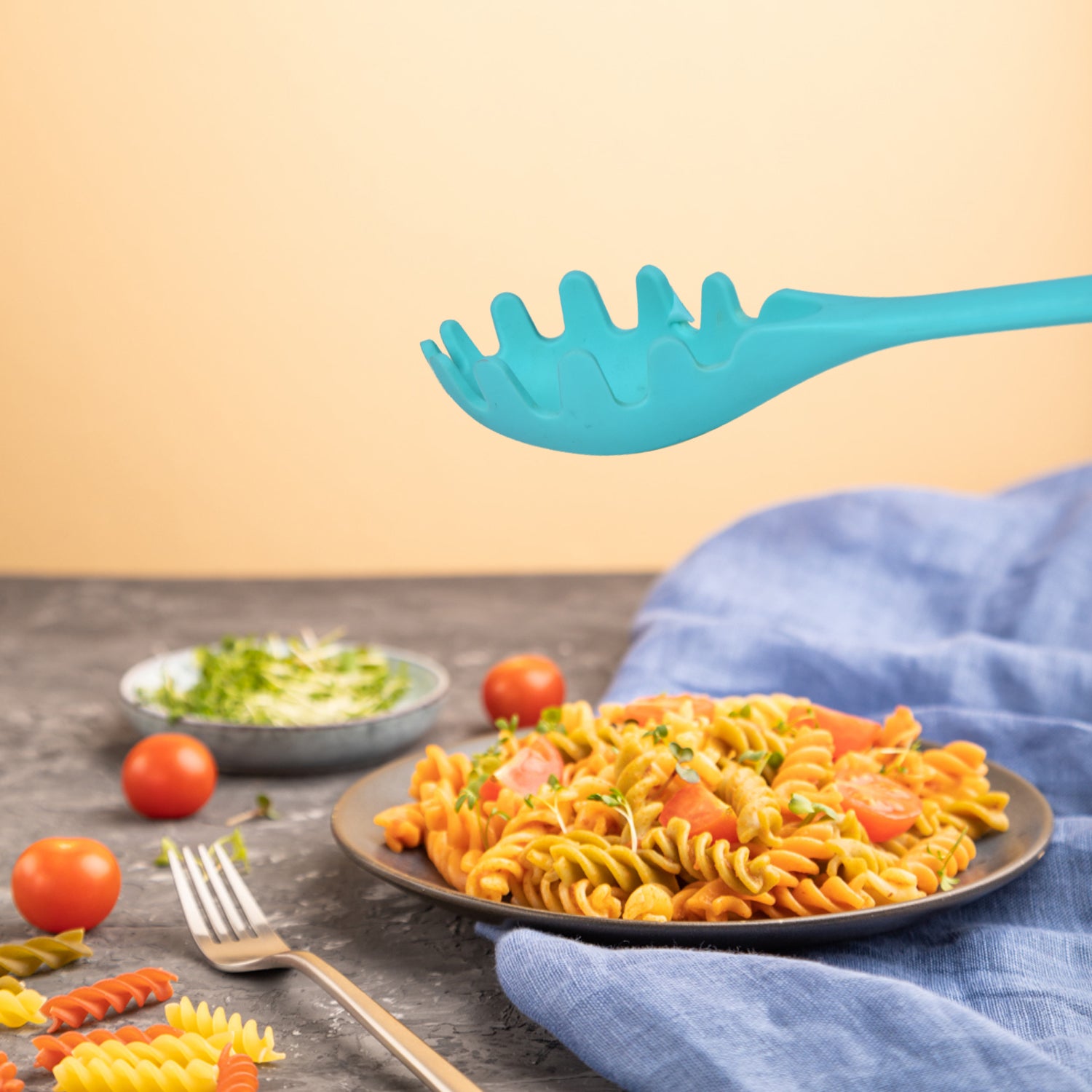 5436 Pasta Fork Cutlery Food Grade Kitchen Non Slip Heat Resistant Spaghetti Spoon Best Kitchen Appliances (29cm) 5436 Pasta Fork Cutlery Food Grade Kitchen Non Slip Heat Resistant Spaghetti Spoon Best Kitchen Appliances (29cm)